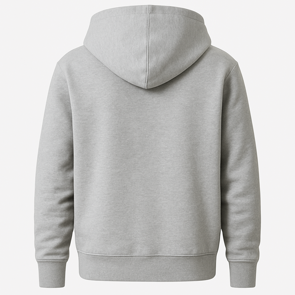 Classic Grey Fleece Hoodie – Soft & Warm