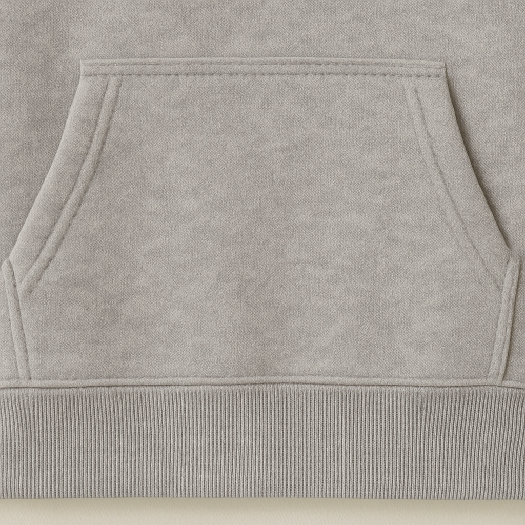 Classic Grey Fleece Hoodie – Soft & Warm