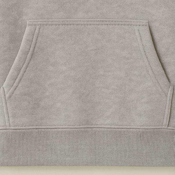 Classic Grey Fleece Hoodie – Soft & Warm