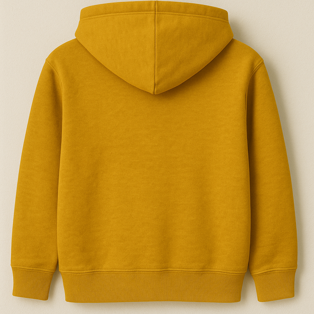 Classic Mustard Fleece Hoodie – Soft & Cozy