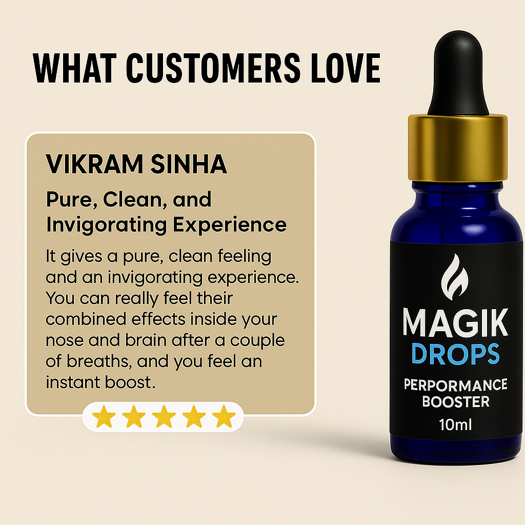 Magik Drops - Herbal Performance Drops (⭐⭐⭐⭐⭐(4.9/5)