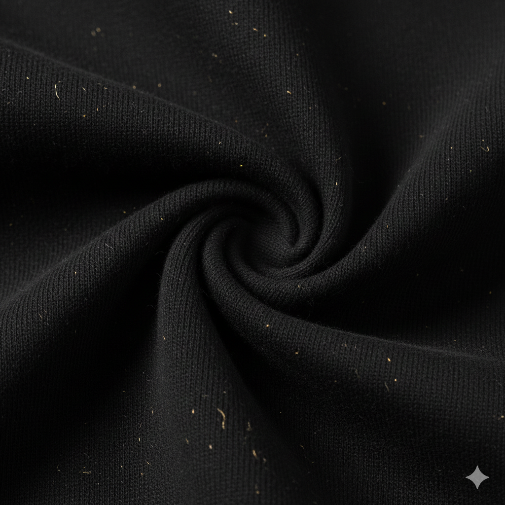 The Effortless Drop: Luxury Black Fleece Hoodie