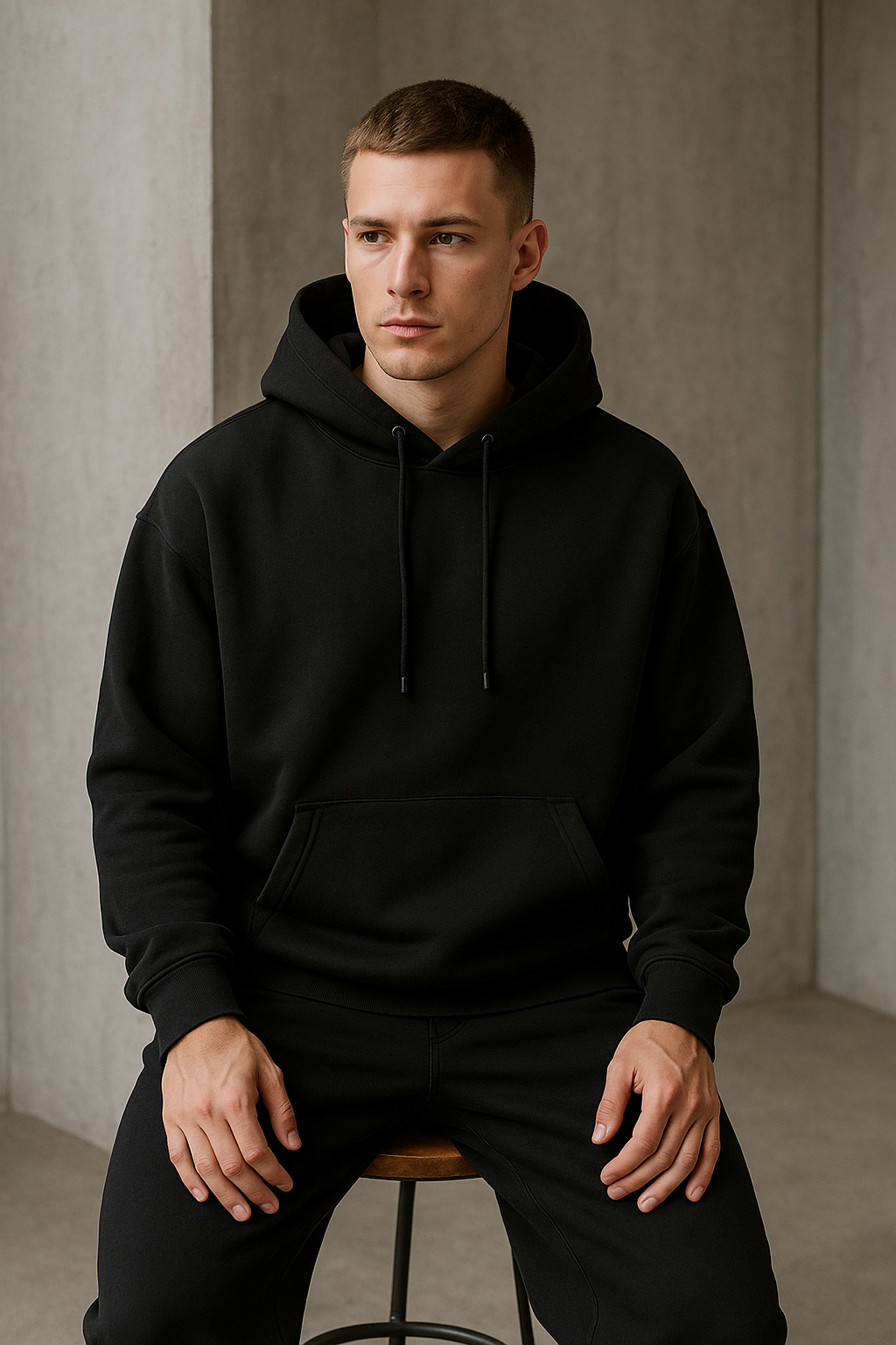 PREMIUM OVERSIZED HOODIES (Z- BLACK)